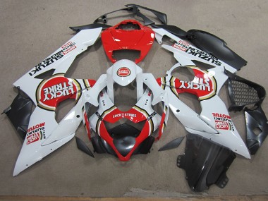 Best GSXR 1000 K5 2005-2006 - Bianco Lucky Strike Rosso Motul