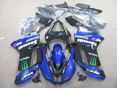 Best ZX6R 2007-2008 - Nero Blu Verde Monster