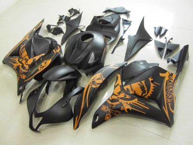 Best CBR 600 RR 2009-2012 - Nero Opaco Arancia Adesivo