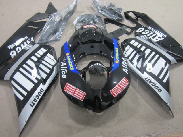 Best Ducati 1098 2007-2014 - Nero Bianco Advance Alice Best Ducati 1098 2007-2014 - Nero Bianco Advance Alice