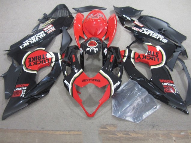 Best GSXR 1000 K5 2005-2006 - Nero Lucky Strike Rosso Motul