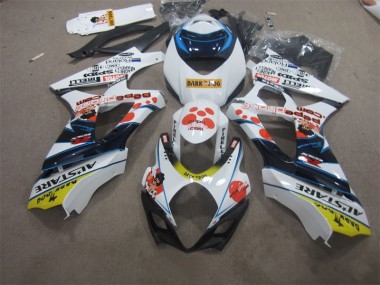 Best GSXR 1000 K7 2007-2008 - Bianco Blu Dark Dog