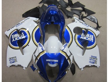 Best GSXR 1300 Hayabusa 1996-2007 - Bianco Lucky Strike Blu Motul