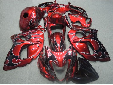 Best GSXR 1300 Hayabusa 1996-2007 - Rosso con Nero Fiamma
