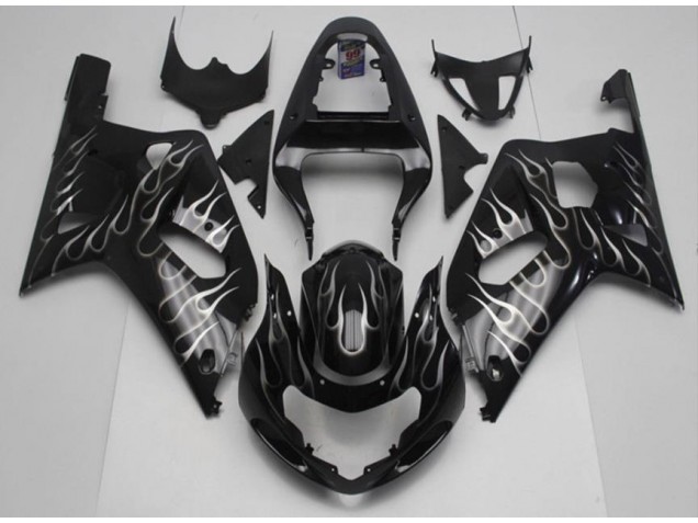 Best GSXR 600 / 750 K1 K2 K3 2001-2003 - Nero Bianco Fiamma Best GSXR 600 / 750 K1 K2 K3 2001-2003 - Nero Bianco Fiamma