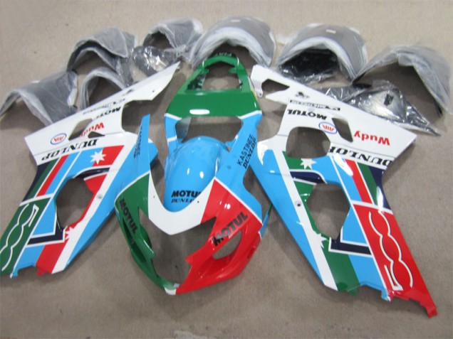 Best GSXR 600 K4 2004-2005 - Blu Verde Rosso Motul Best GSXR 600 K4 2004-2005 - Blu Verde Rosso Motul