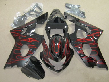 Best GSXR 600 K4 2004-2005 - Nero Rosso Fiamma