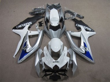 Best GSXR 600 K8 2008-2010 - Argento Blu Bianco