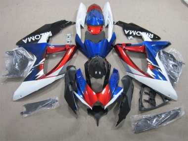 Best GSXR 600 K8 2008-2010 - Blu Rosso Bianco