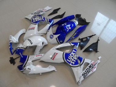 Best GSXR 750 K6 2006-2007 - Blu Bianco Lucky Strike Motul 34