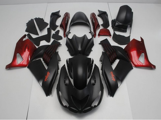 Best ZX14R ZZR 1400 2006-2011 - Nero Opaco & Rosso