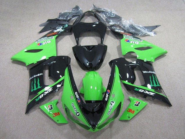 Best ZX6R 2005-2006 - Nero Verde 3M Touch4 Monster Best ZX6R 2005-2006 - Nero Verde 3M Touch4 Monster
