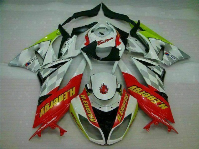 Best ZX6R 2009-2012 - Bianco Rosso H. Energy