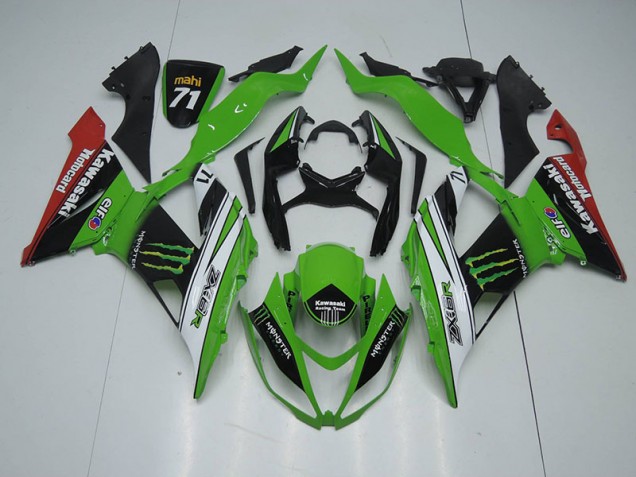 Best ZX6R 2013-2018 - Nero Verde Bianco Monster Best ZX6R 2013-2018 - Nero Verde Bianco Monster